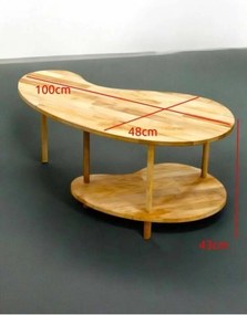 Τραπεζάκι Σαλονιού Ξύλινο PULICRA 100x48x43