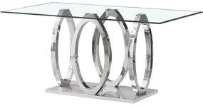 Τραπεζαρία Home ESPRIT Χάλυβας 160 x 90 x 76 cm