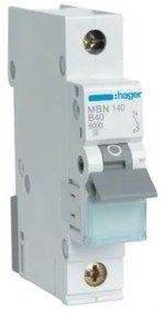 Αυτόματη Ασφάλεια B 6Ka 1x40Α MBN140 Hager MBN140