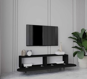 Έπιπλο Τηλεόρασης Μαύρο NUTRI 140x30x19