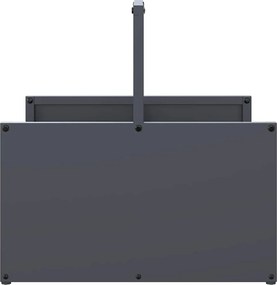 vidaXL Ράφι Καυσόξυλων Ανθρακί 40x40x40 εκ. Χάλυβας ψυχρής έλασης