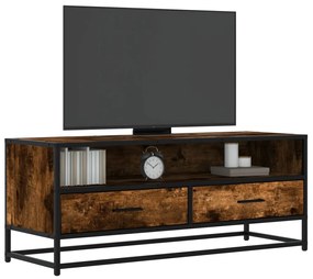 ντουλάπι τηλεόρασης vidaXL Καπνιστή δρυς 100x34,5x40 cm