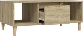 vidaXL Τραπεζάκι Σαλονιού Sonoma Δρυς 90x50x36,5 εκ. Επεξεργασμ. Ξύλο