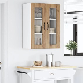 vidaXL Ραφιέρα τοίχου LUCCA Artisan Δρυς 60 x 31 x 80 εκ.
