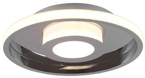 Φωτιστικό Οροφής - Πλαφονιέρα Ascari 680810306 28W Led Φ30cm 6,8cm Chrome Trio Lighting Μέταλλο