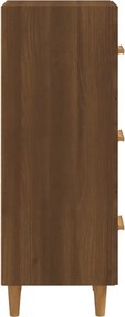 vidaXL Ντουλάπι Καφέ Δρυς 34,5 x 34 x 90 εκ. Επεξεργασμένο Ξύλο
