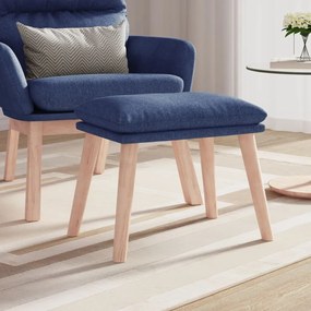 vidaXL Υποπόδιο Μπλε 45 x 29,5 x 35 εκ. Υφασμάτινο