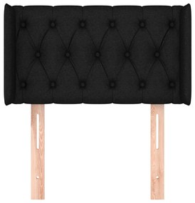 vidaXL Κεφαλάρι με Πτερύγια Μαύρο 83x16x78/88 εκ. Υφασμάτινο