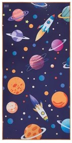 Beauty Home Πετσέτα θαλάσσης διπλής όψης παιδική Microfiber Αrt 2262 Μπλε