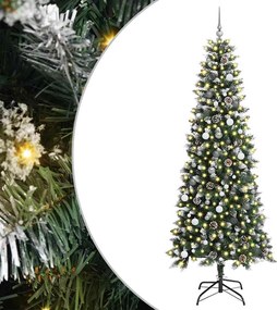 vidaXL Τεχνητό Χριστουγεννιάτικο Δέντρο με 300 LED Πράσινο 240 cm