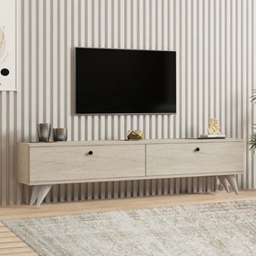 Έπιπλο τηλεόρασης Paris travertine 160x25x35εκ