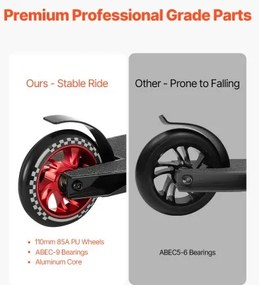 VEVOR Stunt Scooter Street Trick Scooters for Kids Adults Double Layer Deck