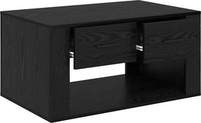 vidaXL Τραπεζάκι σαλονιού Μαύρη Οξυά 80 x 50 x 40 cm