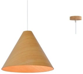 Φωτιστικό Οροφής MQ18P133NW 1Χ E27 D33XH180 Natural Aca Decor Wood