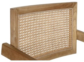 Καρέκλα Τραπεζαρίας DKD Home Decor Φυσικό Ξύλο Τικ ρατάν (58 x 56 x 82 cm)