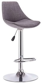 Σκαμπό Μπαρ Bar88 Με Αμορτισέρ 43.0206 Grey 38Χ46Χ85-105cm Metal, Fabric