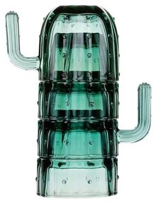 Alpina Γυάλινα Ποτήρια Σετ 4 Tεμαχίων 240ml Κάκτος Πράσινο 361000155