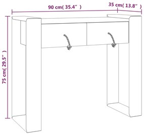 ΤΡΑΠΕΖΙ ΚΟΝΣΟΛΑ 90 X 35 X 75 ΕΚ. ΑΠΟ ΜΑΣΙΦ ΞΥΛΟ TEAK 287896