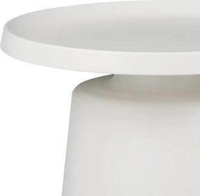 Τραπέζια σαλονιού Ginoze Inart σετ 2τεμ μέταλλο σε λευκή απόχρωση