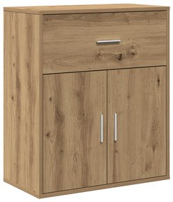 vidaXL Πλαϊνό γραφείο artisan δρυς 60 x 31 x 70 εκ Επεξεργασμένο ξύλο