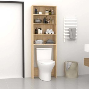 vidaXL Ντουλάπι Πλυντηρίου Sonoma Δρυς 64 x 24 x 190 εκ.