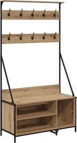 vidaXL Ράφι Ρούχων Artisan Oak 100 x 41 x 184 εκ Επεξεργασμένο ξύλο