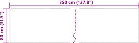 vidaXL Χαλί Runner MARSA Πολύχρωμο 80 x 350 εκ. Πολυέστερ και PVC