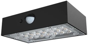 Ηλιακό Επιτοίχιο Φωτιστικό Κήπου LED BRICK Up-Down 3W 350lm IP65 με Αισθητήρα Κίνησης PIR Θερμό+Φυσικό Λευκό Μαύρο 10305 VTAC 10305 Μαύρο