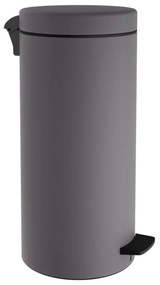 Κάδος Απορριμμάτων Soft Close 20Lt 18-310-163 25x55cm Matte Concrete Grey Pam&Co Stainless Steel