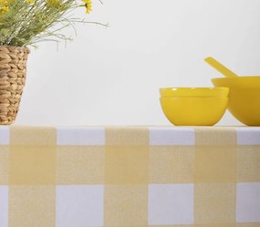 Τραπεζομάντηλο Αλέκιαστο Henry Yellow 140x140 Nef-Nef Homeware