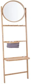 Κρεμάστρα Με Καθρέπτη LM1965 172x48,5cm Natural Leitmotiv Bamboo