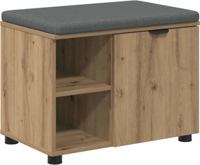 vidaXL Παγκάκι Χαλωρίου Τεχνίτικη Δρυς 60 x 38 x 46 εκ