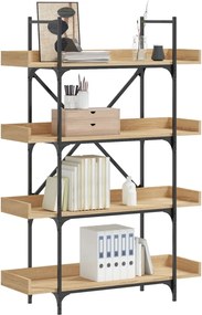 vidaXL Βιβλιοθήκη 4 Επιπέδων Sonoma Δρυς 100x33x145,5εκ. Επεξεργ. Ξύλο