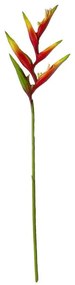 Τεχνητό Κλαδί Ελικόνια Latispatha 0351-7 86cm Orange Supergreens Πολυαιθυλένιο,Ύφασμα