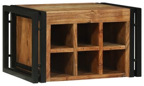 vidaXL Ράφι Κρασιού 46x35x27.5 cm Μασίφ Ξύλο Ακακίας