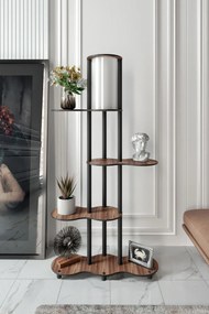 Φωτιστικό Δαπέδου Καρυδιά KS 17x17x150