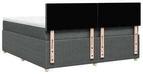 ΚΡΕΒΑΤΙ BOXSPRING ΜΕ ΣΤΡΩΜΑ ΣΚΟΥΡΟ ΓΚΡΙ 180X200 ΕΚ ΥΦΑΣΜΑΤΙΝ 3287536