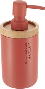 Dispenser Μπάνιου 280ml (Φ7.5x17) T-D Terracotta/Bamboo 62101125