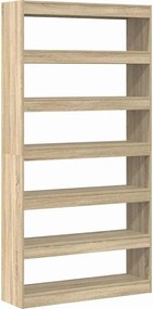 vidaXL Βιβλιοθήκη Δρύς Sonoma 100 x 30 x 198 εκ. Επεξεργασμένο ξύλο