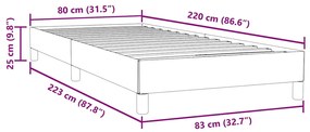 ΚΡΕΒΑΤΙ BOXSPRING ΧΩΡΙΣ ΣΤΡΩΜΑ ΜΑΥΡΟ 80X220 ΕΚ. ΒΕΛΟΥΔΙΝΟ 3315851