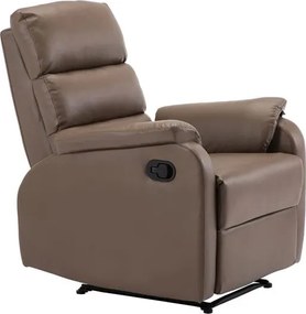 COMFORT Πολυθρόνα Relax Σαλονιού - Καθιστικού PU Cappuccino   1τμχ
