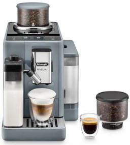 Μηχανή Espresso DeLonghi Rivelia Pebble Grey EXAM440.55.G, 1450W, 19 bar, 1.4l, οθόνη αφής TFT, Twin Shot, Bean Adapt, 17 ποτά, Stone Grey