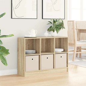 vidaXL Πλαϊνό γραφείο Δρύς Sonoma 88,5 x 27,5 x 63,5 εκ