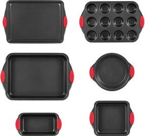 VEVOR Baking Pan Set 6-Piece Nonstick Carbon Steel Set with Silicone Handles