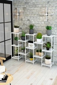 Stewehome Πολυλειτουργική πλαστική ραφιέρα για γλάστρες και λουλούδια