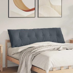 vidaXL Μαξιλάρι Πλάτης Σκούρο Γκρι 160 x 50 x 19 cm