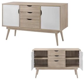 Μπουφές ALIDA 120x45x77 Sonoma/Άσπρο