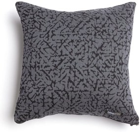 Διακοσμητική μαξιλαροθήκη Aslanis Home Athos-Grafitis-Mauro-30 x 50 εκ.