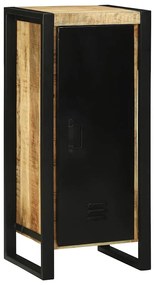 vidaXL Σετ Επίπλων Μπάνιου 4 pcs Καφέ και Μαύρο Στερεό ξύλο μάνγκο