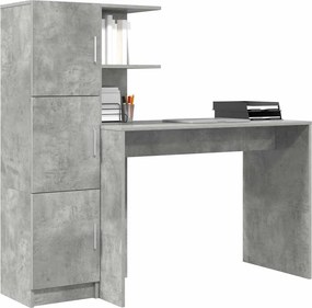 vidaXL Γραφείο 2 pcs Σκυρόδεμα Γκρι